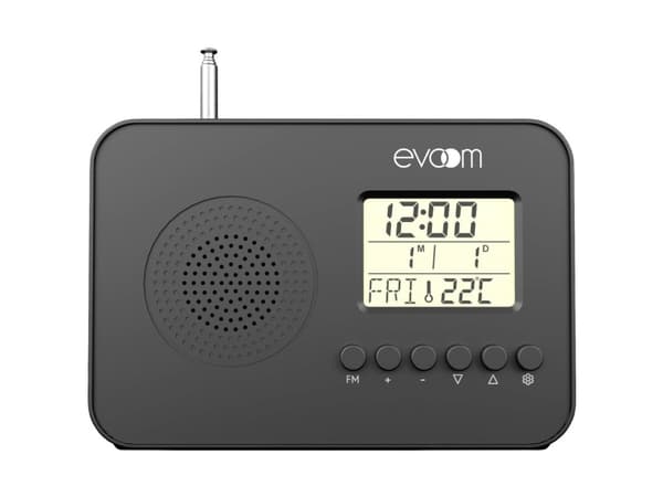 Lommeradio Lekio EV306148 FM Vækkefunktion Sort
