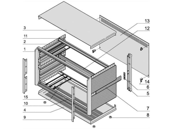 nVent SCHROFF 24576001 Kaappi 155,5 x 266 1 kpl 1 kpl