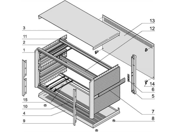 nVent SCHROFF 24576001 Kaappi 155,5 x 266 1 kpl 1 kpl