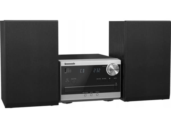 Panasonic SC-PM272, Kodin mikroaudiojärjestelmä, Hopea, 1 levyt, 20 W, 1-suuntainen, 10 cm