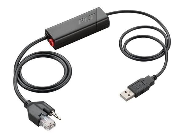 Poly APU-76 - Elektronisk krokomkopplingsadapter för headset - TAA-kompatibel