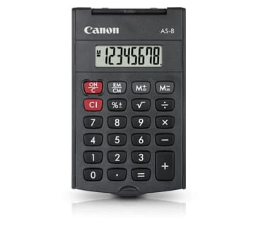 Canon AS-8 miniräknare Ficka Display Grå Grå