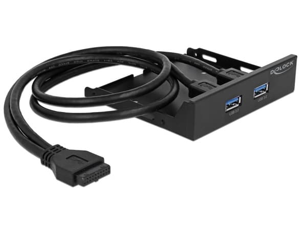 DeLOCK 63994 drive bay-paneler Svart