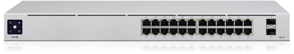 Ubiquiti UniFi 24-Port PoE hanterad L2/L3 Gigabit Ethernet (10/100/1000) Strömförsörjning via Ethernet (PoE) stöd 1U Silver
