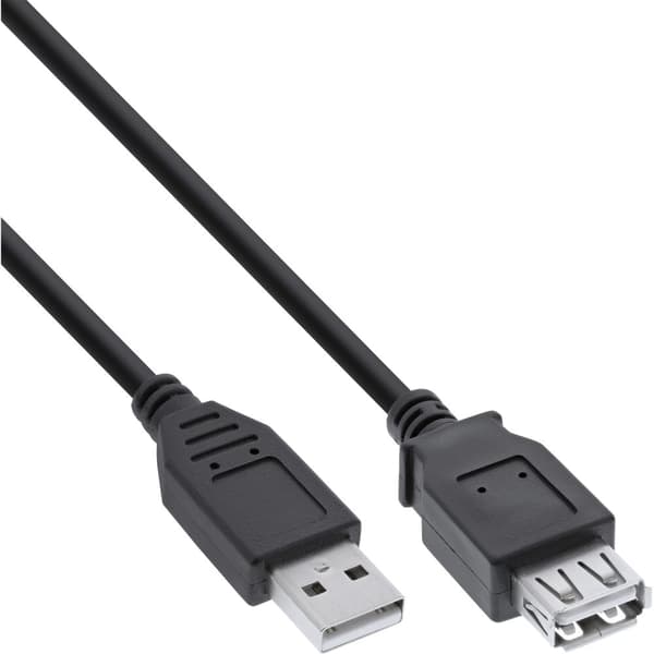 InLine 34618B USB-kablar 1,8 m Svart