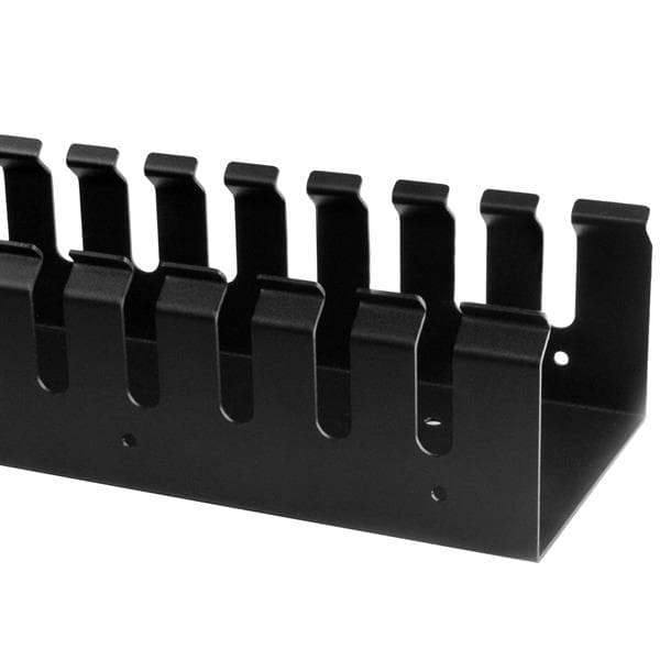 StarTech.com Vertikal kabelorganiserare med fingerkanaler - 0U - 91 cm