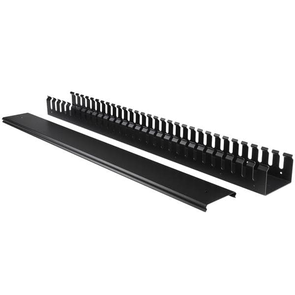 StarTech.com Vertikal kabelorganiserare med fingerkanaler - 0U - 91 cm