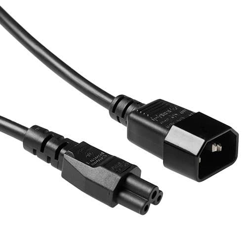 ACT AK5218 strömkablar Svart 0,5 m C5 coupler C14 coupler