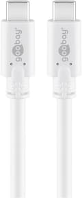 Miniatyrbild 1 av 4: Goobay 67193 USB-kablar USB 3.2 Gen 1 (3.1 Gen 1) 0,5 m USB C Vit