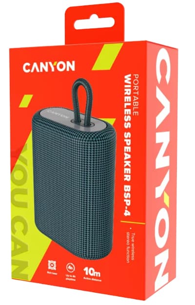Canyon BSP-4 Bärbar stereohögtalare grafit 5 W