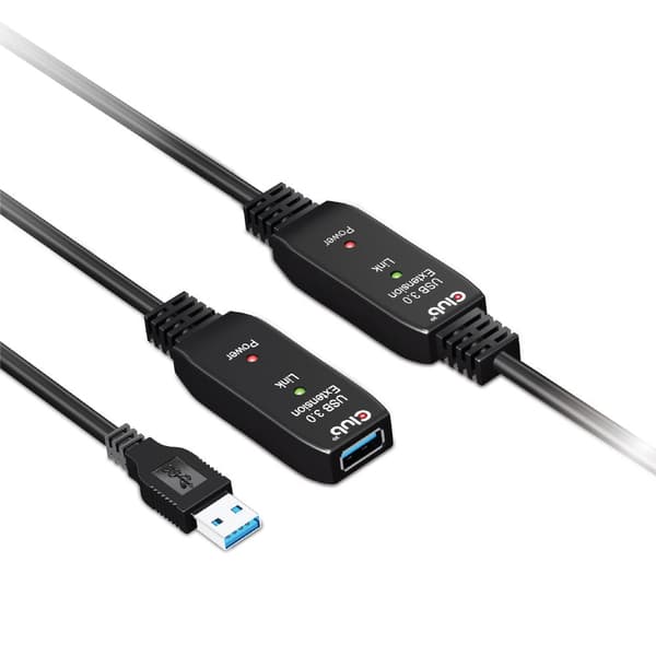 CLUB3D CAC-1406 USB-kablar USB 3.2 Gen 1 (3.1 Gen 1) 15 m USB A Svart