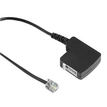 Hama 00044918 telefonkablar Svart