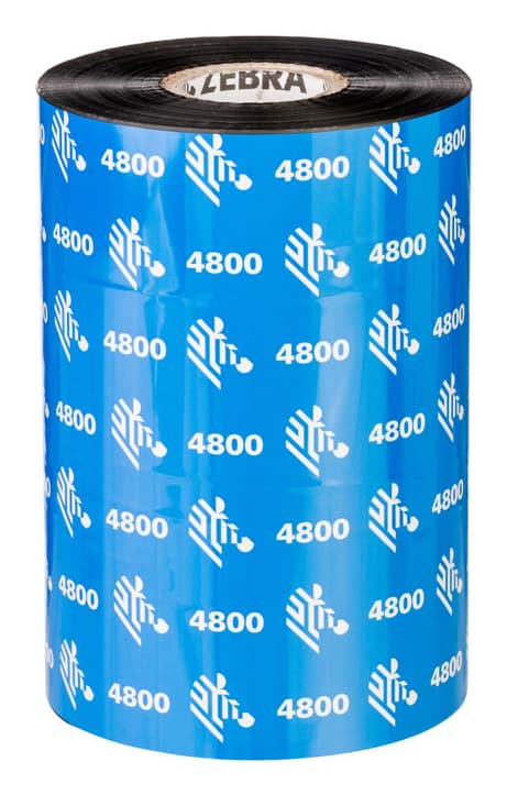 Zebra 4800 Performance Resin värmeband 450 m Svart