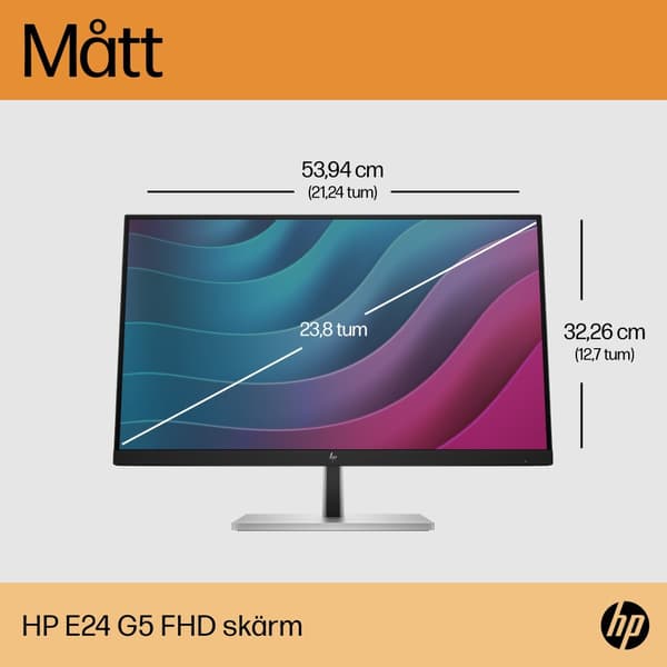 HP E-Series E24 G5 FHD-skärm