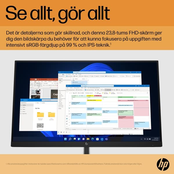 HP E-Series E24 G5 FHD-skärm