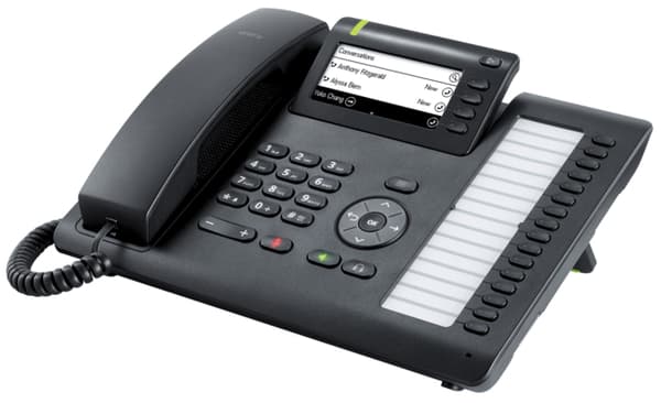Unify OpenScape CP400 IP-telefoner Svart Svart