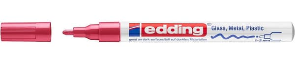 Edding 751 markeringspennor Rundad spets Röd 10 styck