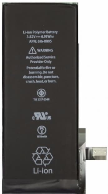 CoreParts MOBX-IP6S-INT-BAT reservdelar mobiltelefoner Batteri Svart