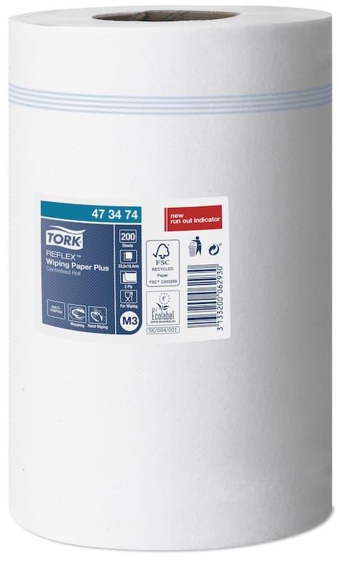 Tork 473474 pappershandukar 200 ark Vit 67 m