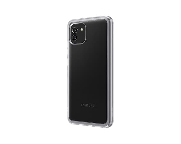 Samsung EF-QA036TTEGEU mobiltelefonfodral 16,5 cm (6.5") Omslag Transparent