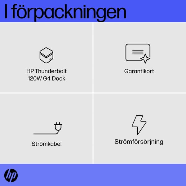 HP Thunderbolt-docka 120 W G4