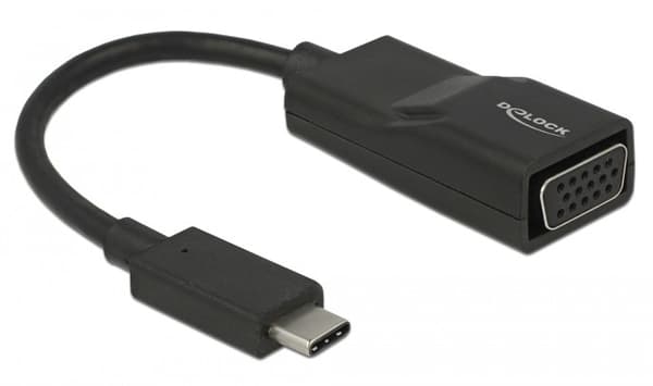 DeLOCK 63923 USB-grafikadapter 1920 x 1200 pixlar Svart Svart
