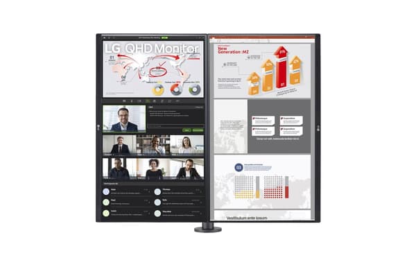 LG 27QP88DP-BS platta pc-skärmar 68,6 cm (27") 2560 x 1440 pixlar Quad HD LED Svart