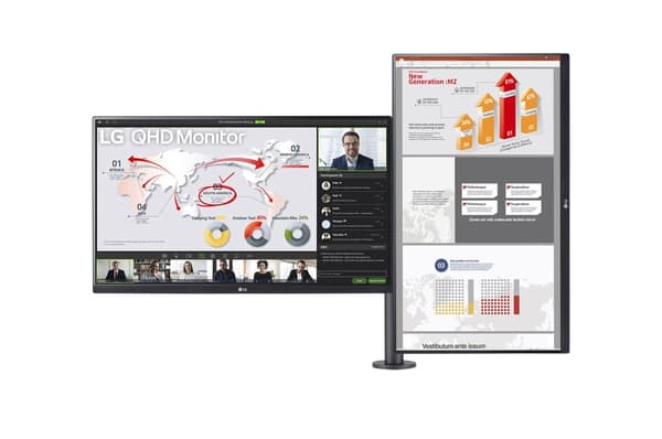 LG 27QP88DP-BS platta pc-skärmar 68,6 cm (27") 2560 x 1440 pixlar Quad HD LED Svart