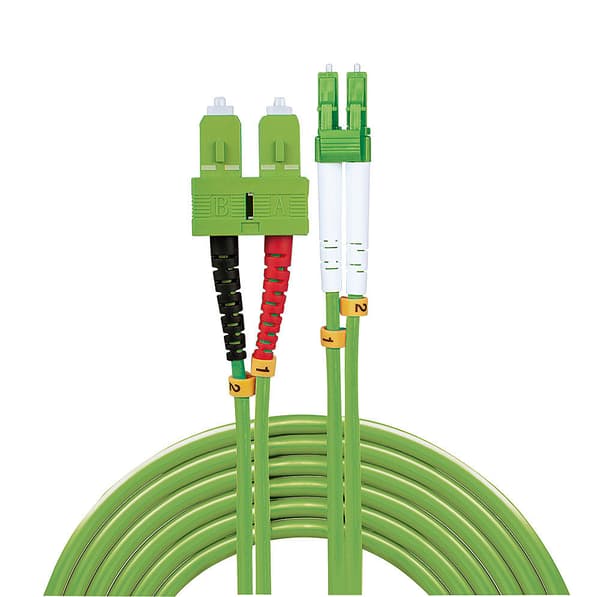 Lindy 46324 InfiniBand och fiberoptisk kabel 10 m 2x LC 2x SC Grön