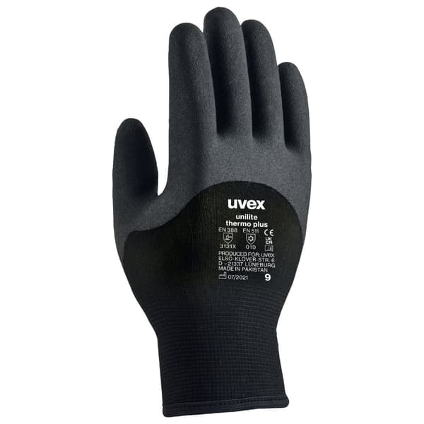 Uvex unilite thermo plus Svart, Grå Akryl, Elastan, Ull, Polyamid 1 styck