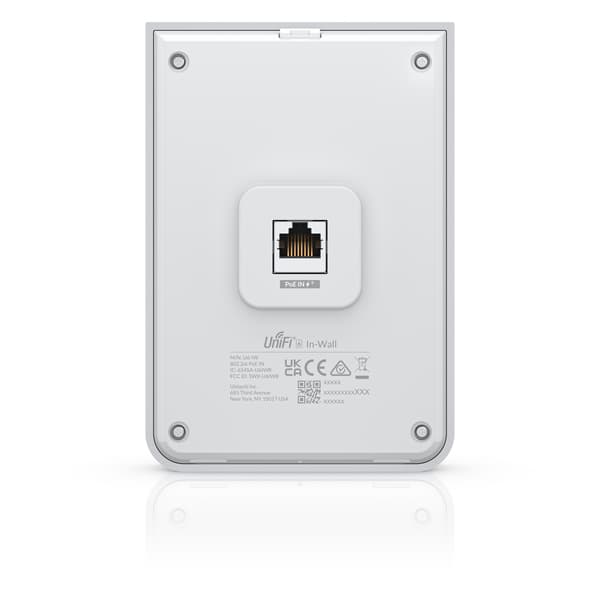 Ubiquiti Unifi 6 In-Wall 4800 Mbit/s Vit Strömförsörjning via Ethernet (PoE) stöd