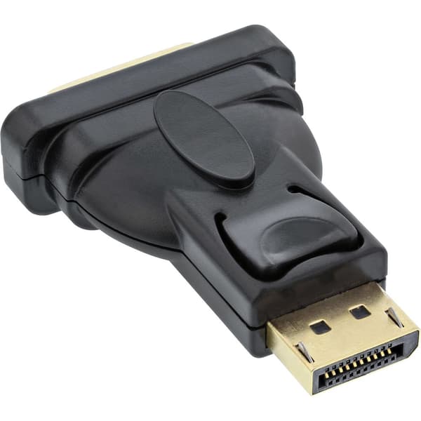 InLine 17199J kabelomvandlare (hane/hona) DisplayPort male DVI-D Svart