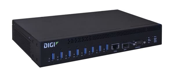 Digi AW08-G300 gränssnittshubbar USB 3.2 Gen 1 (3.1 Gen 1) Type-A 10000 Mbit/s Svart
