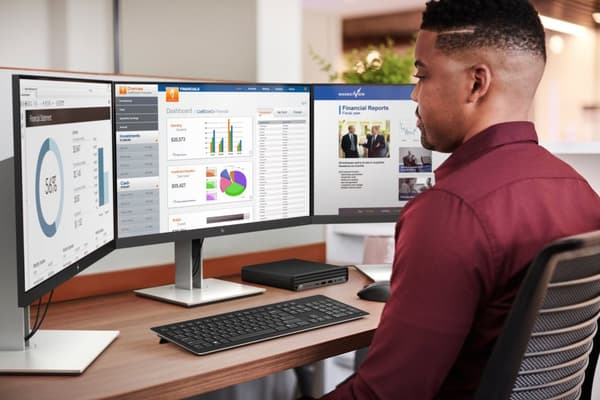 HP E-Series E24 G4 platta pc-skärmar 60,5 cm (23.8") 1920 x 1080 pixlar Full HD LCD Svart, Silver