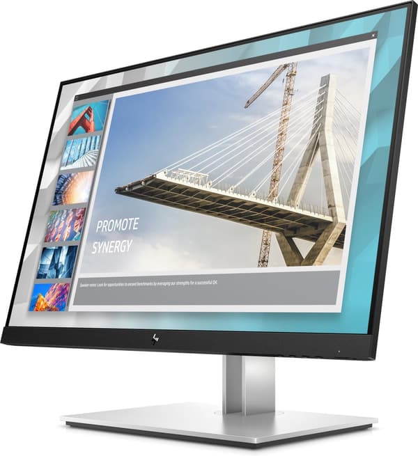 HP E-Series E24i G4 platta pc-skärmar 61 cm (24") 1920 x 1200 pixlar WUXGA Svart, Silver