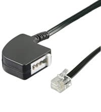 Goobay RJ-11/TAE F Adapter Svart