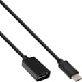 Miniatyrbild 1 av 2: InLine 35800 USB-kablar USB 3.2 Gen 2 (3.1 Gen 2) 0,15 m USB A USB C Svart