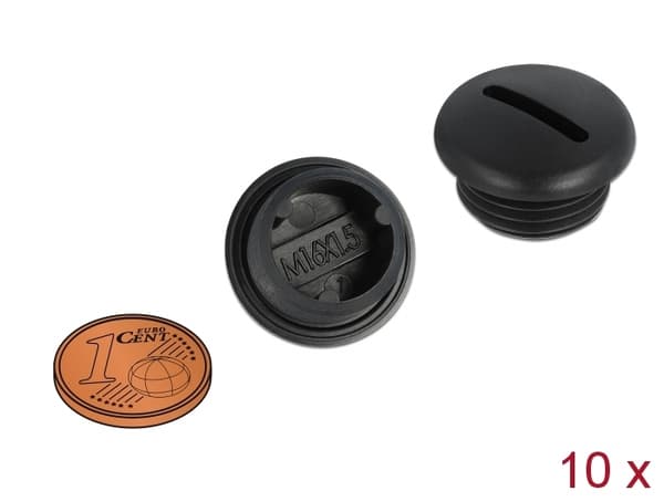 DeLOCK 60230 tubkorkar Svart Nylon