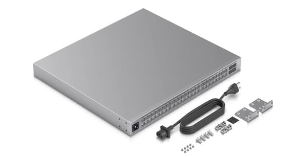 Ubiquiti USW-PRO-MAX-48-POE nätverksswitchar L3 2.5G Ethernet (100/1000/2500) Strömförsörjning via Ethernet (PoE) stöd Grå