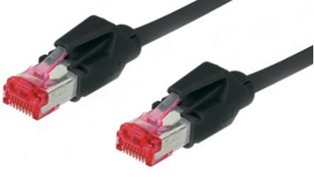 Alcasa 2m Cat. 6, S/FTP nätverkskablar Svart Cat6 S/FTP (S-STP)