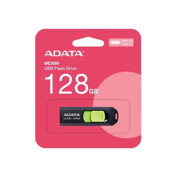 ADATA ACHO-UC300-128G-RNB USB-sticka 128 GB USB Type-C 3.2 Gen 1 (3.1 Gen 1) Svart Svart