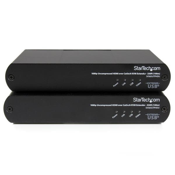StarTech.com USB HDMI över Cat5e/Cat6 KVM-konsolförlängare med okomprimerad video på 1080p – 100 m