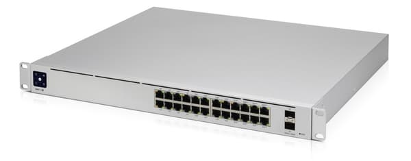 Ubiquiti UniFi Pro 24-Port PoE hanterad L2/L3 Gigabit Ethernet (10/100/1000) Strömförsörjning via Ethernet (PoE) stöd 1U Silver