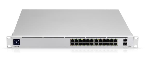 Ubiquiti UniFi Pro 24-Port PoE hanterad L2/L3 Gigabit Ethernet (10/100/1000) Strömförsörjning via Ethernet (PoE) stöd 1U Silver