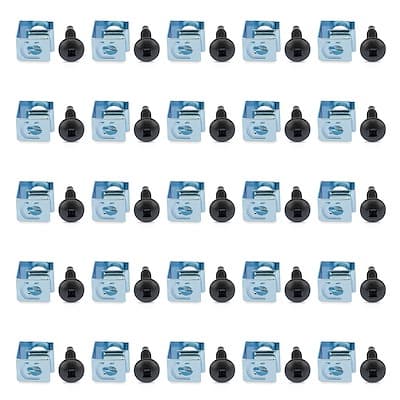 StarTech.com Serverrackskruvar och klämmuttrar - 10-32 - rackmonteringsskruvar och klämmuttrar som glider på - 50-pack