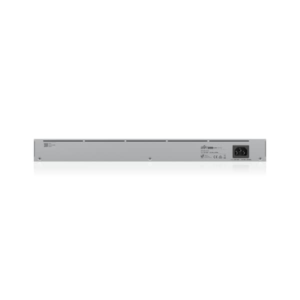 Ubiquiti UniFi USW-48-POE nätverksswitchar hanterad L2 Gigabit Ethernet (10/100/1000) Strömförsörjning via Ethernet (PoE) stöd 1U Rostfritt stål