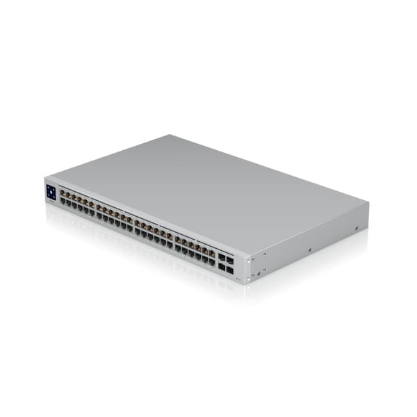Ubiquiti UniFi USW-48-POE nätverksswitchar hanterad L2 Gigabit Ethernet (10/100/1000) Strömförsörjning via Ethernet (PoE) stöd 1U Rostfritt stål