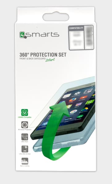 4smarts 493138 mobiltelefonfodral 15,2 cm (6") Omslag Transparent