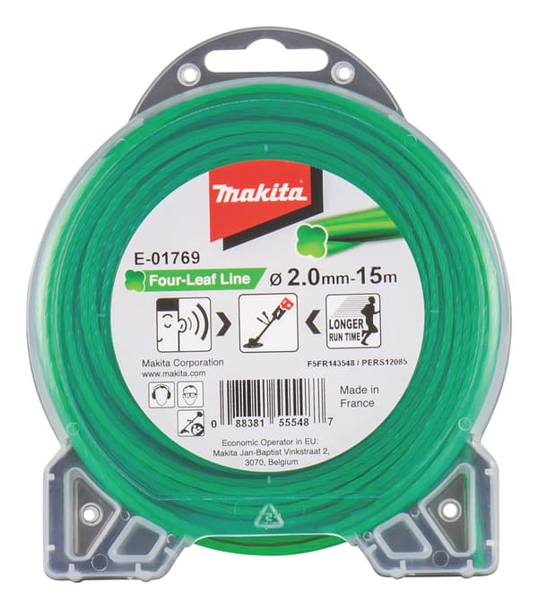 Makita E-01769 Tillbehör för häckskärare och grästrimmers Tråd till röjsåg