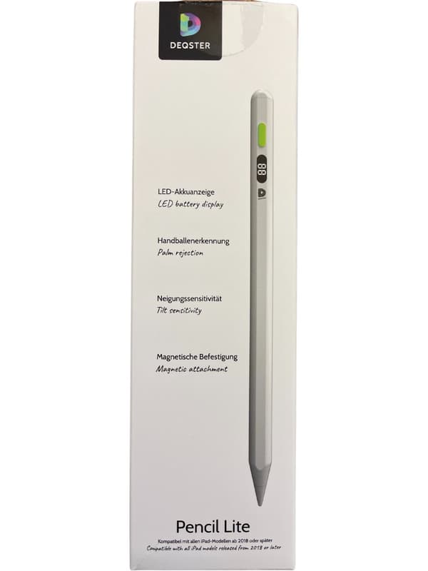 DEQSTER Pencil Lite stylus-pennor 14 g Vit